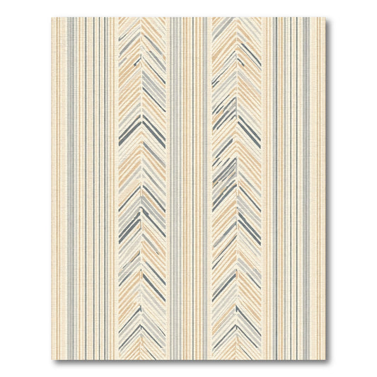 Neutral Herringbone Stripe Texture Rug