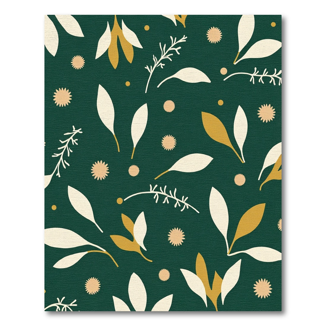 Verdant Green Cream Golden Flora Rug