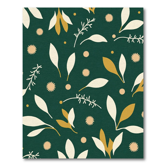 Verdant Green Cream Golden Flora Rug