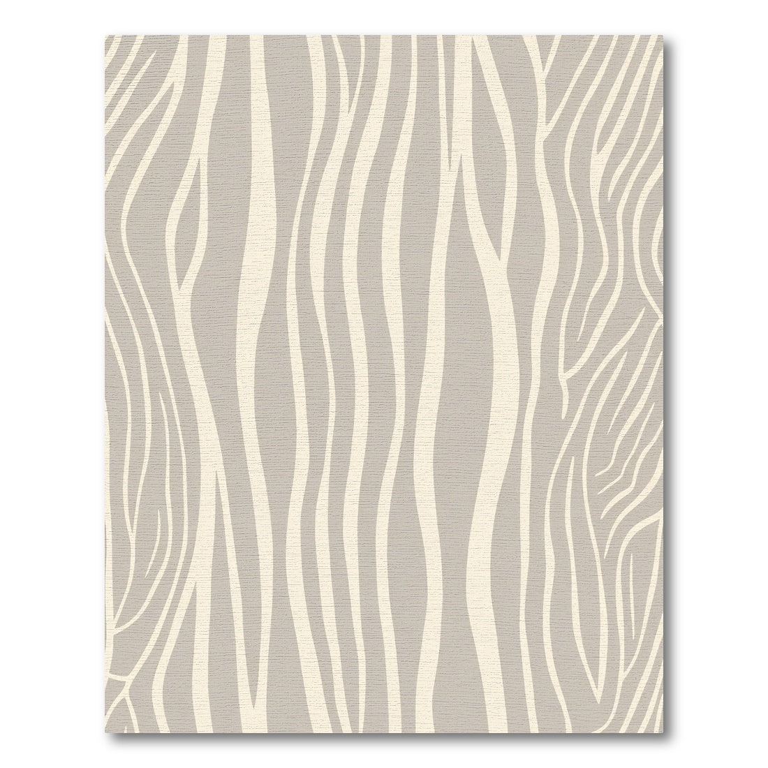 Neutral Beige Zebra Stripe Rug