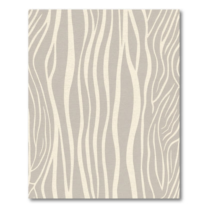 Neutral Beige Zebra Stripe Rug