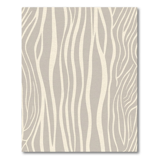 Neutral Beige Zebra Stripe Rug