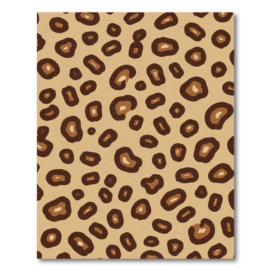Animal Print Brown Tan Spots Rug