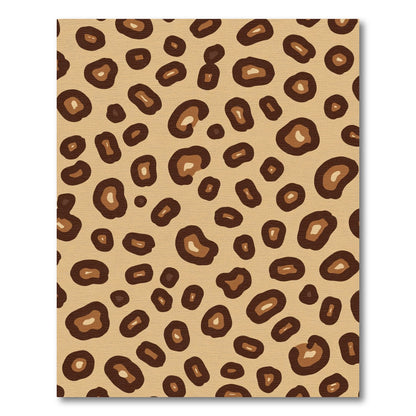 Animal Print Brown Tan Spots Rug