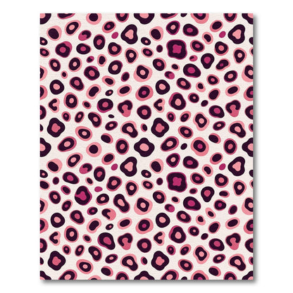 Pink Leopard Spot Abstraction Rug