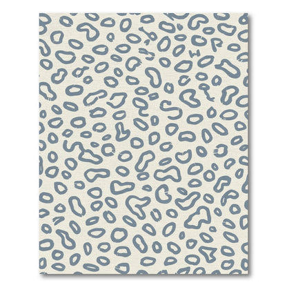 Blue Abstract Animal Spot Rug