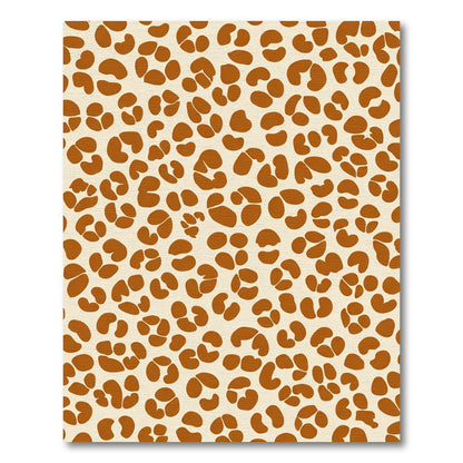 Brown Leopard Spot Organic Rug
