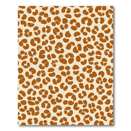 Brown Leopard Spot Organic Rug