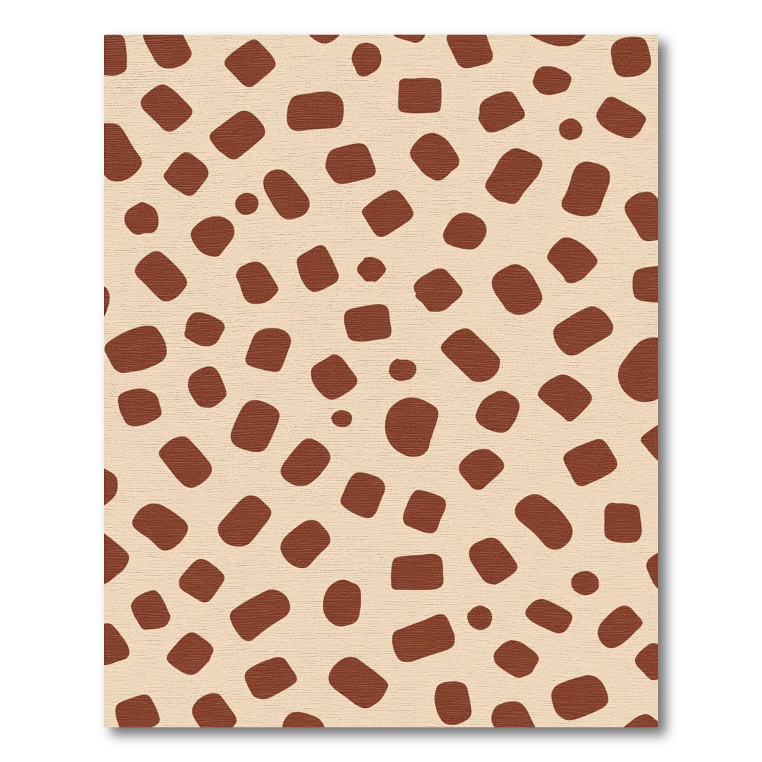 Brown Spots Tan Irregular Shapes Rug