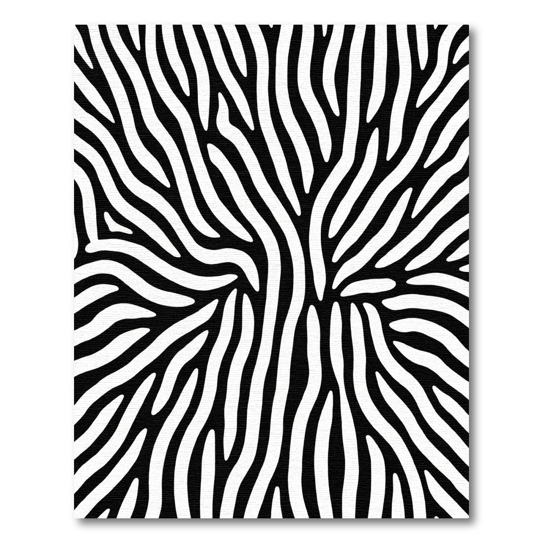 Abstract Zebra Stripe Terrain Rug