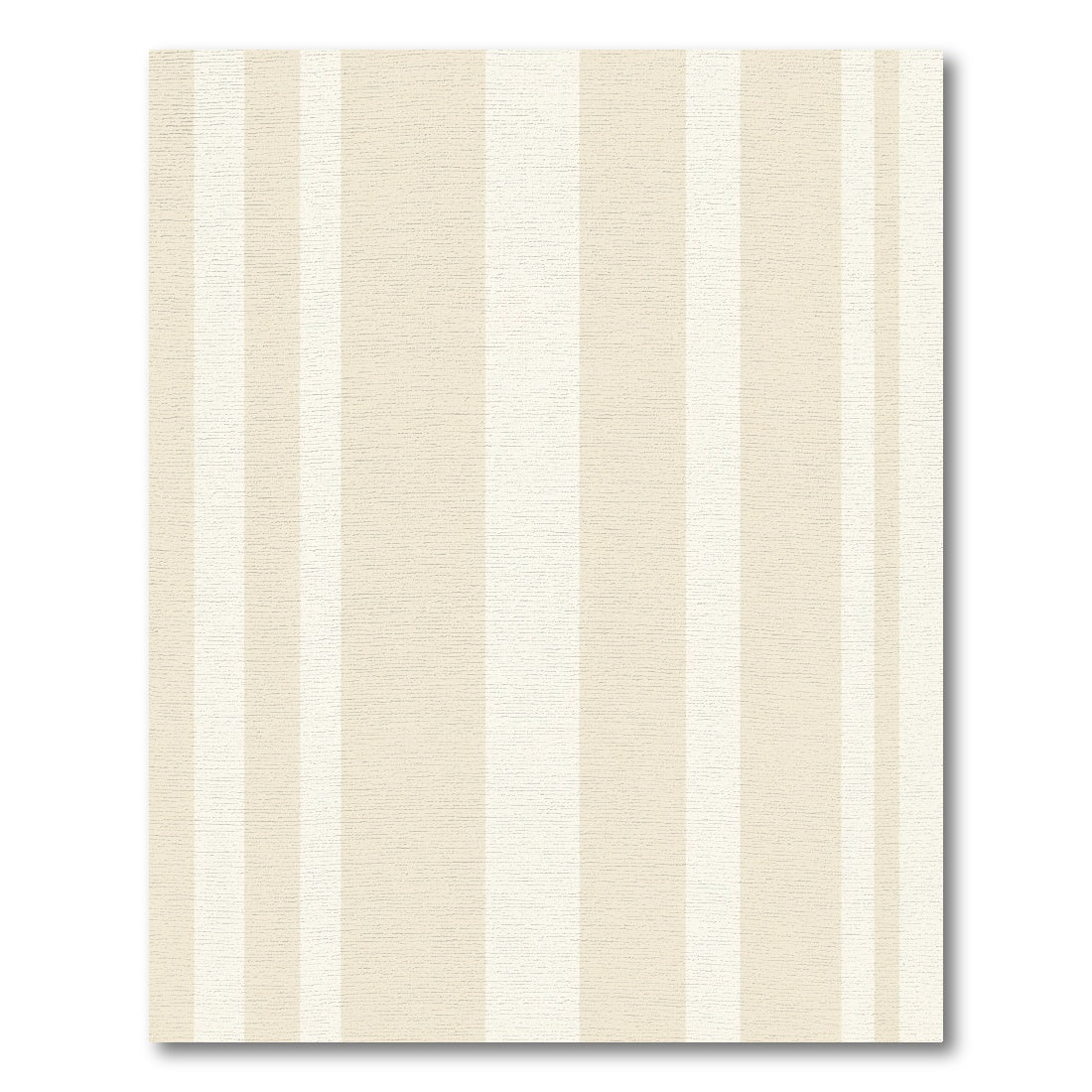Cream And White Vertical Stripe Rug