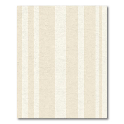Cream And White Vertical Stripe Rug