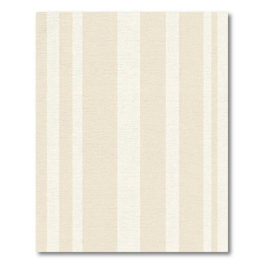 Cream And White Vertical Stripe Rug