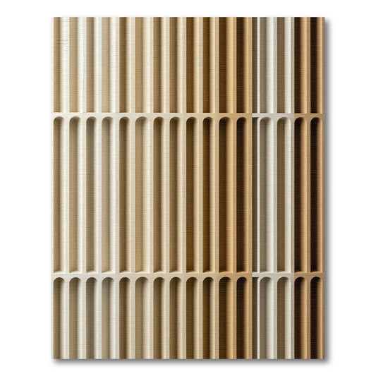 Neutral Ridge Arches Texture Rug