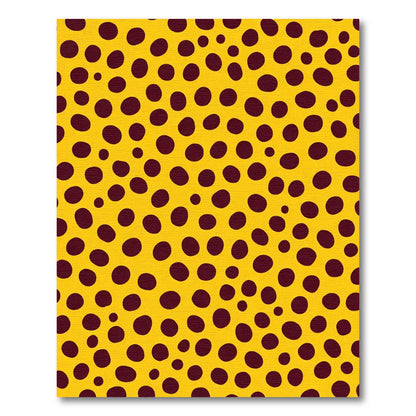 Golden Yellow Spotted All Over Rug