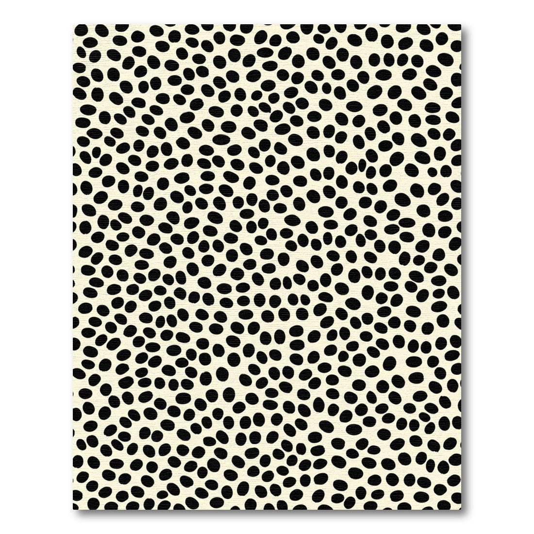 Cream Black Speckle Spotting Rug