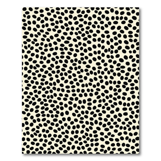 Cream Black Speckle Spotting Rug