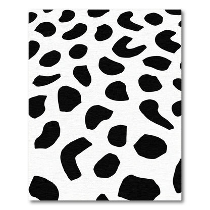 White Black Animal Spots Collection Rug