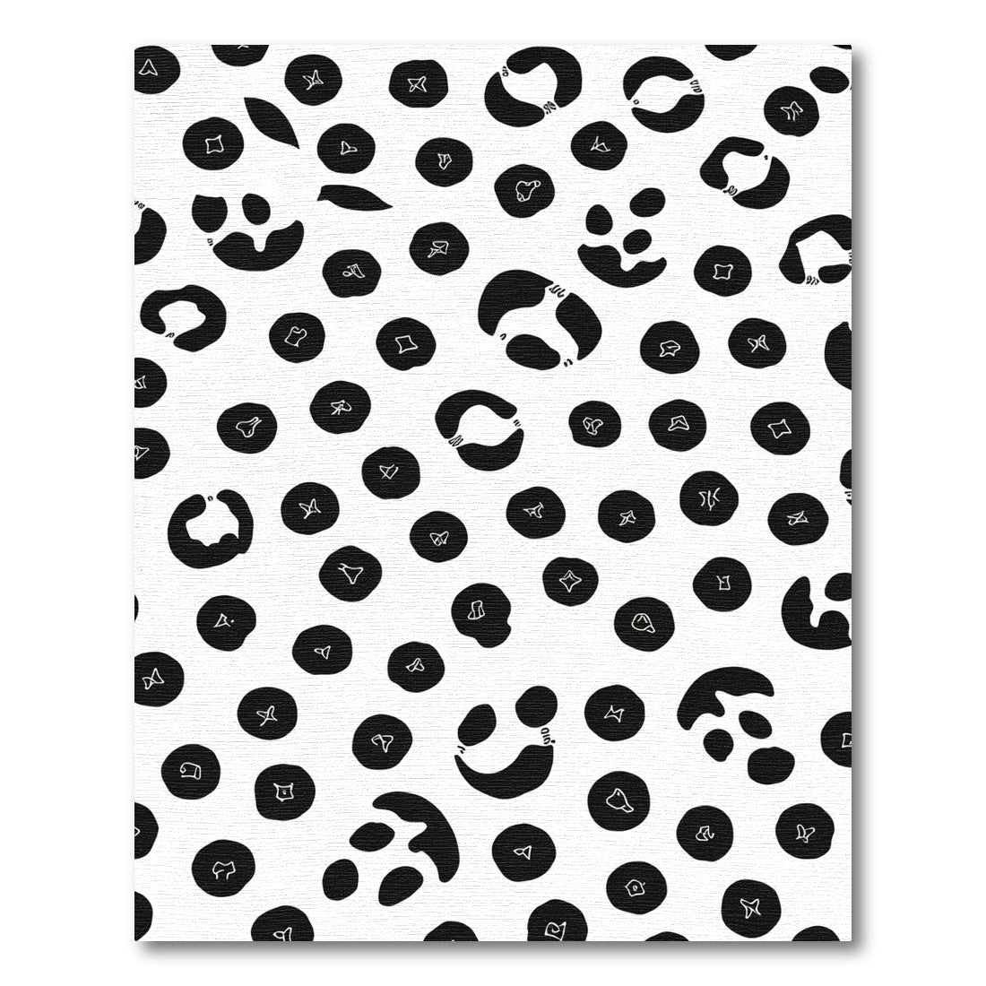 Monochrome Organic Spots Scatter Rug