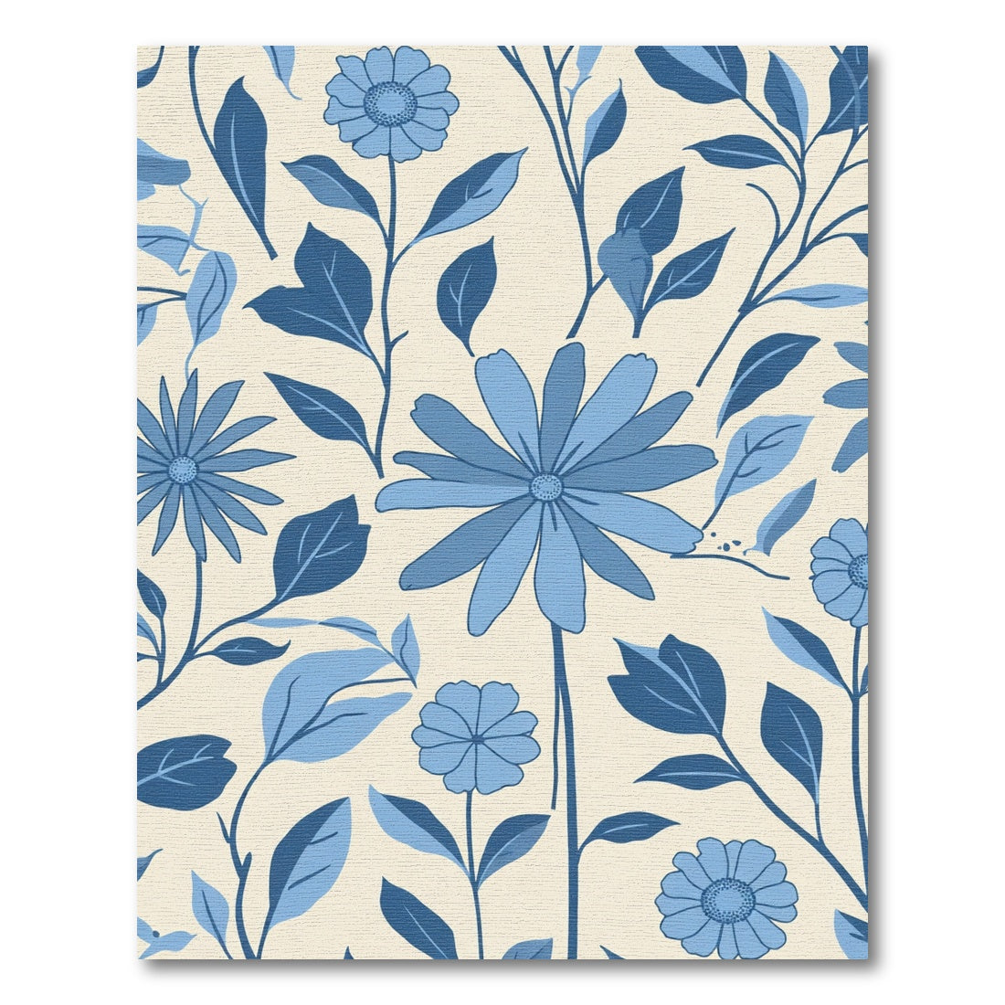 Shades Of Blue Daisy Meadow Rug