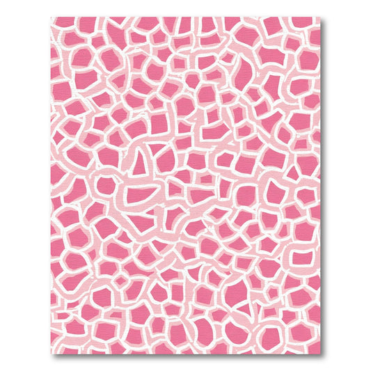 Pink Coral Organic Cell Rug