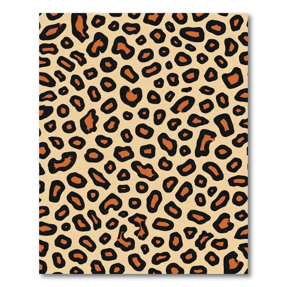 Bold Orange Black Spots Rug