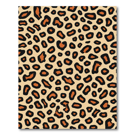 Bold Orange Black Spots Rug