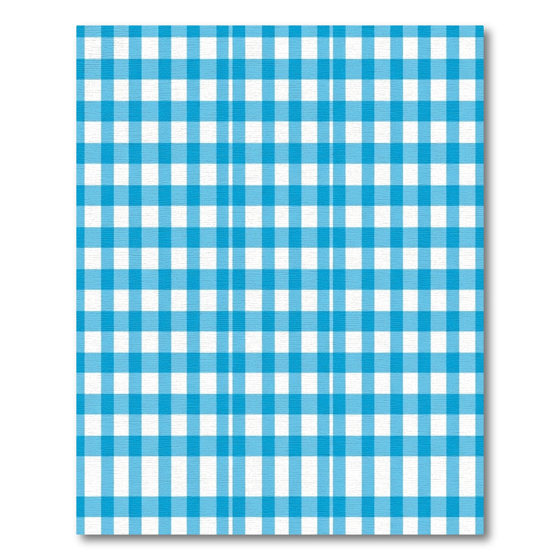 Classic Blue and White Gingham Check Rug