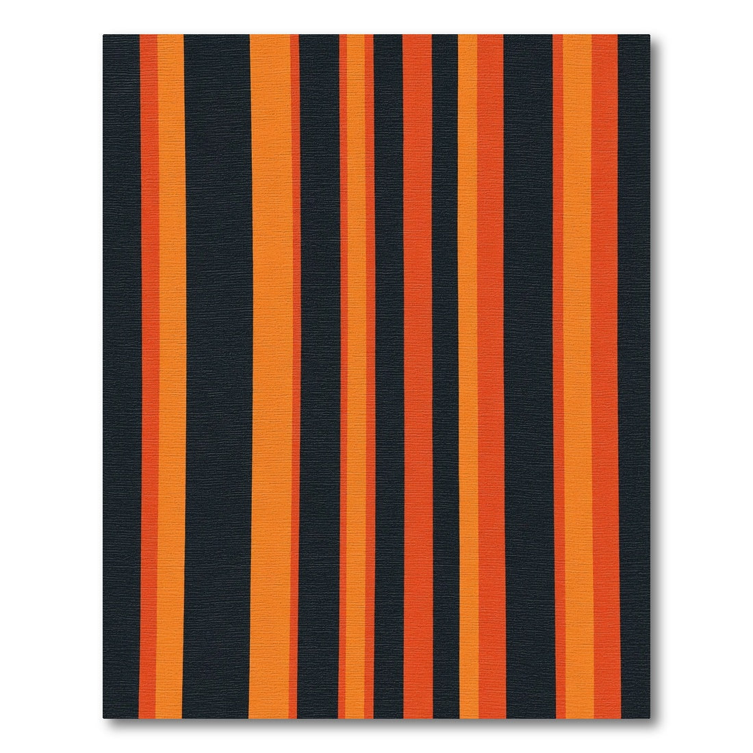 Bold Orange Stripe Composition Rug