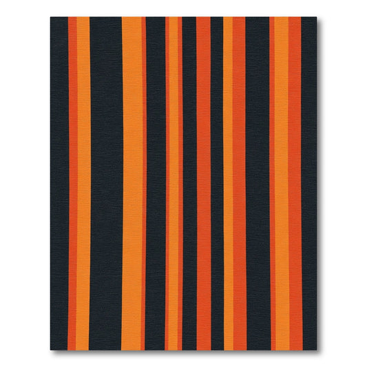 Bold Orange Stripe Composition Rug