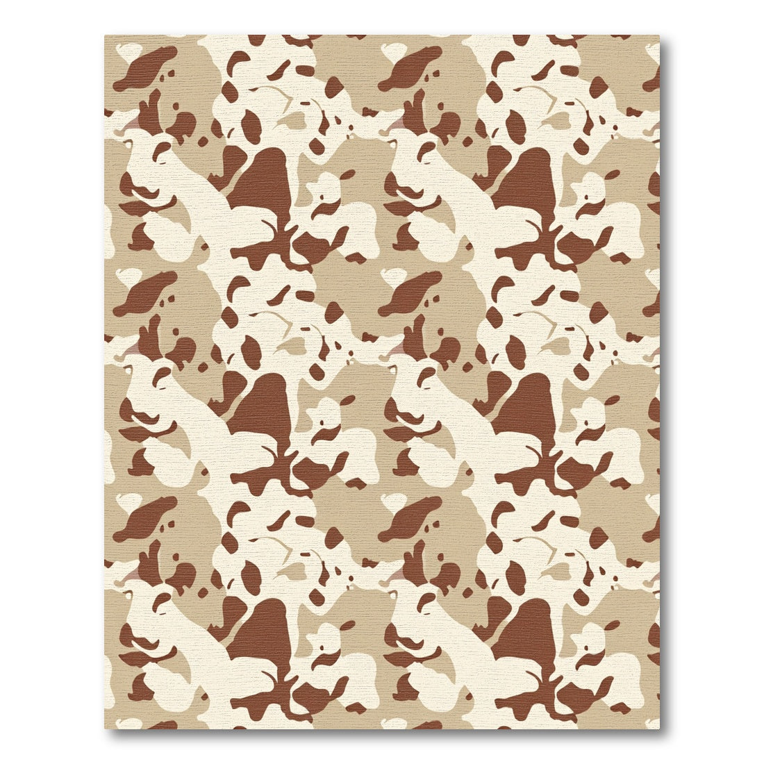 Desert Camouflage Patchwork Blocks Rug
