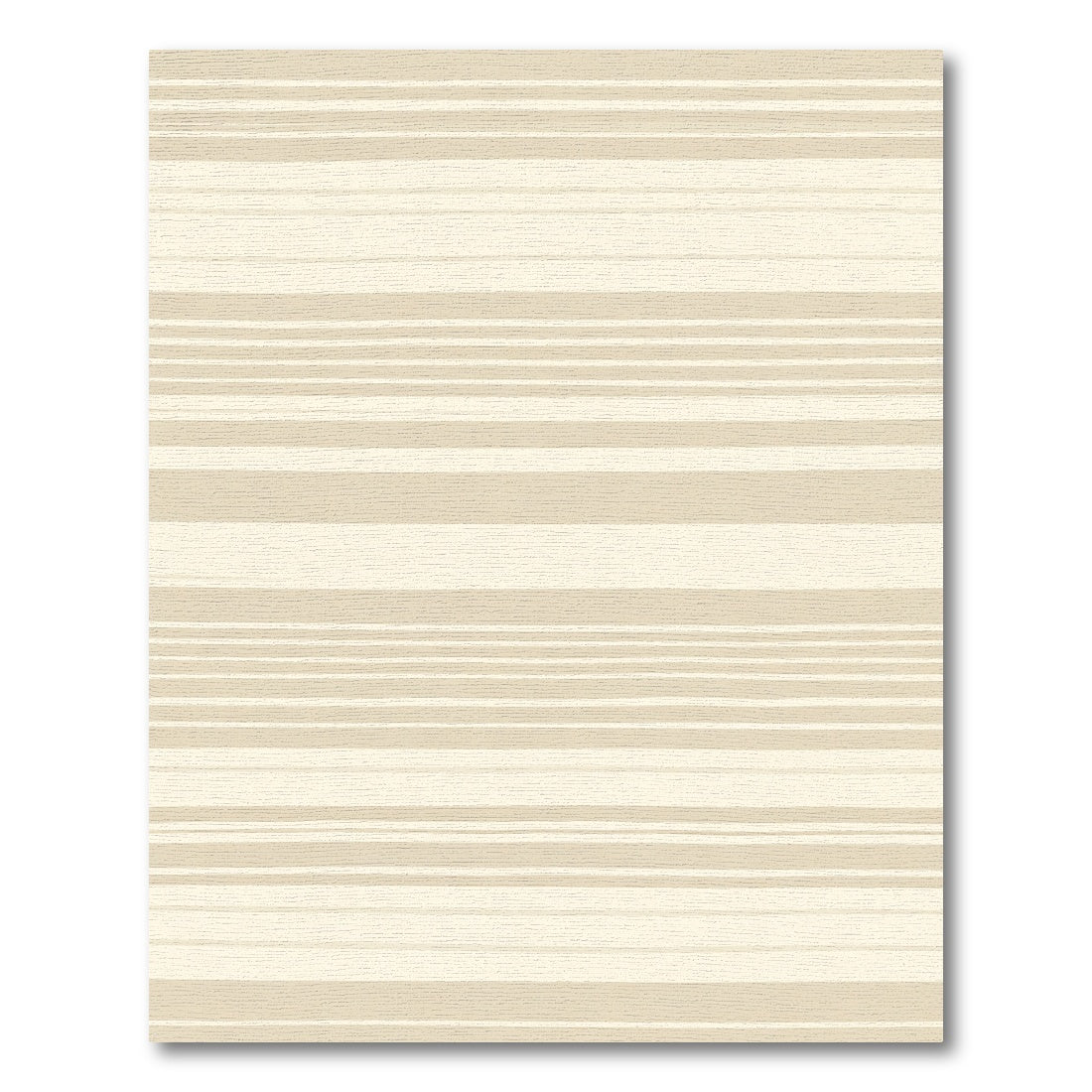 Neutral Tone Hand Drawn Stripe Rug