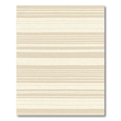 Neutral Tone Hand Drawn Stripe Rug