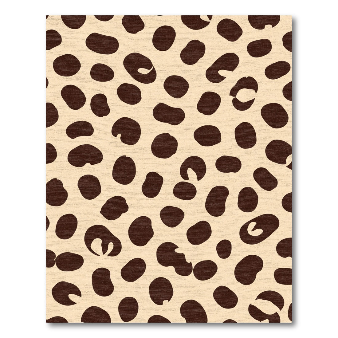 Tan Brown Spotted Animal Print Rug