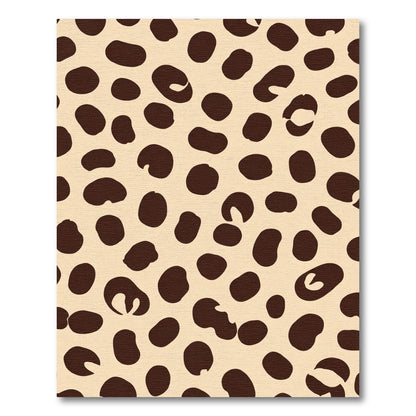 Tan Brown Spotted Animal Print Rug