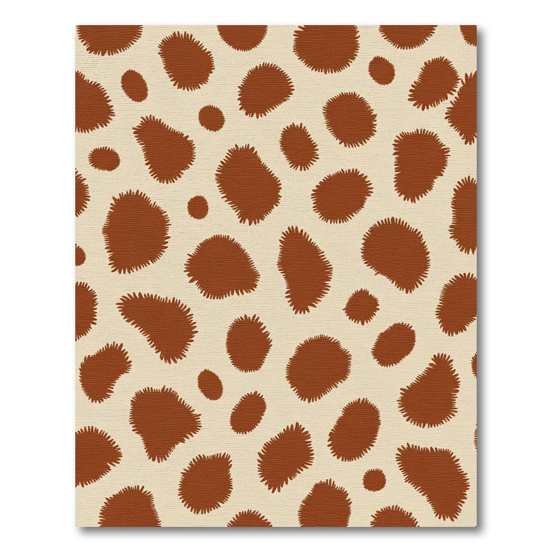 Brown Spotty Cream Spot Rug