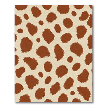 Brown Spotty Cream Spot Rug