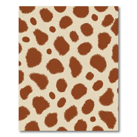 Brown Spotty Cream Spot Rug