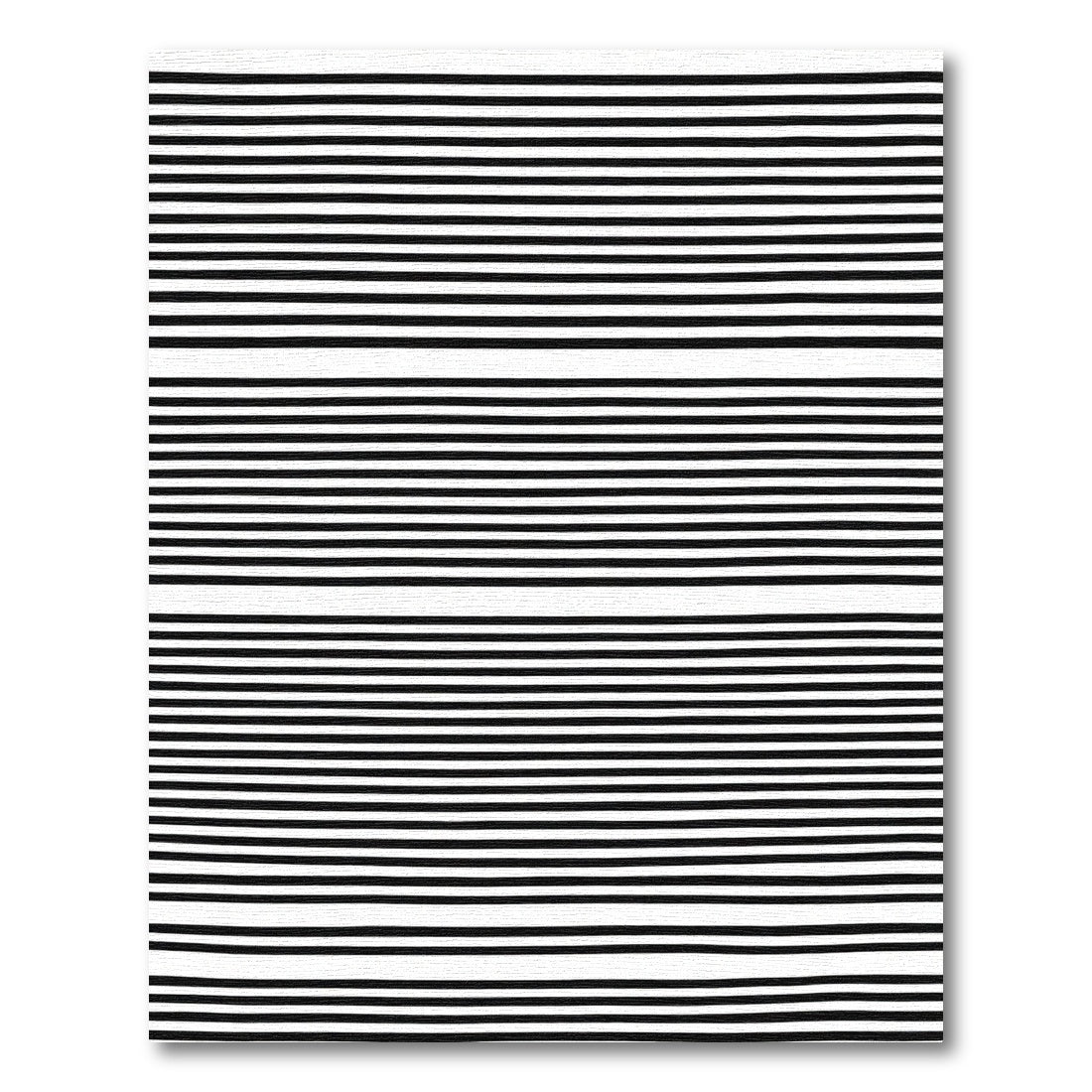Monochrome Horizontal Stripe Arrangement Rug