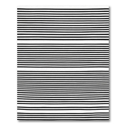 Monochrome Horizontal Stripe Arrangement Rug