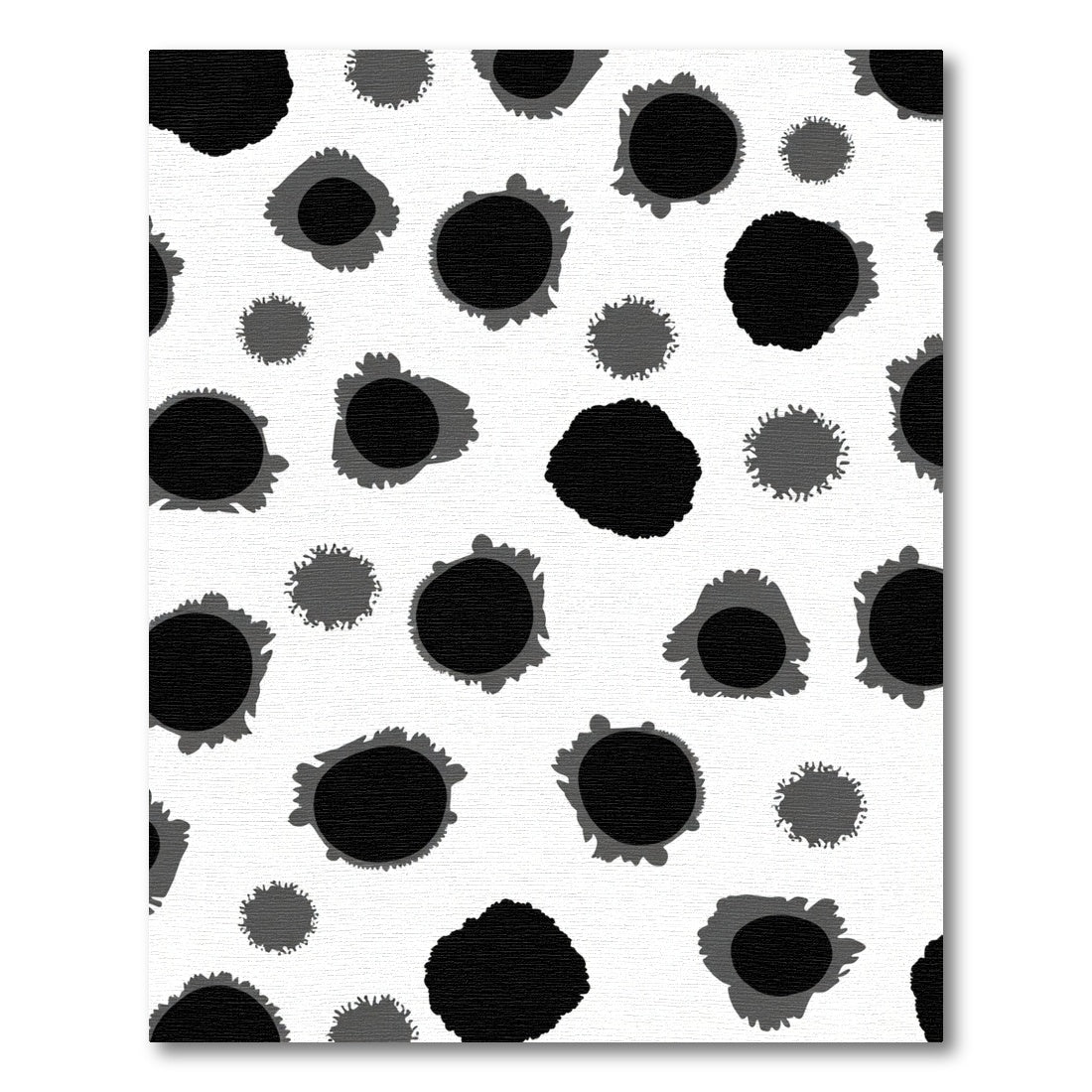 Monochromatic Speckled Abstract Circles Rug