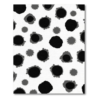Monochromatic Speckled Abstract Circles Rug
