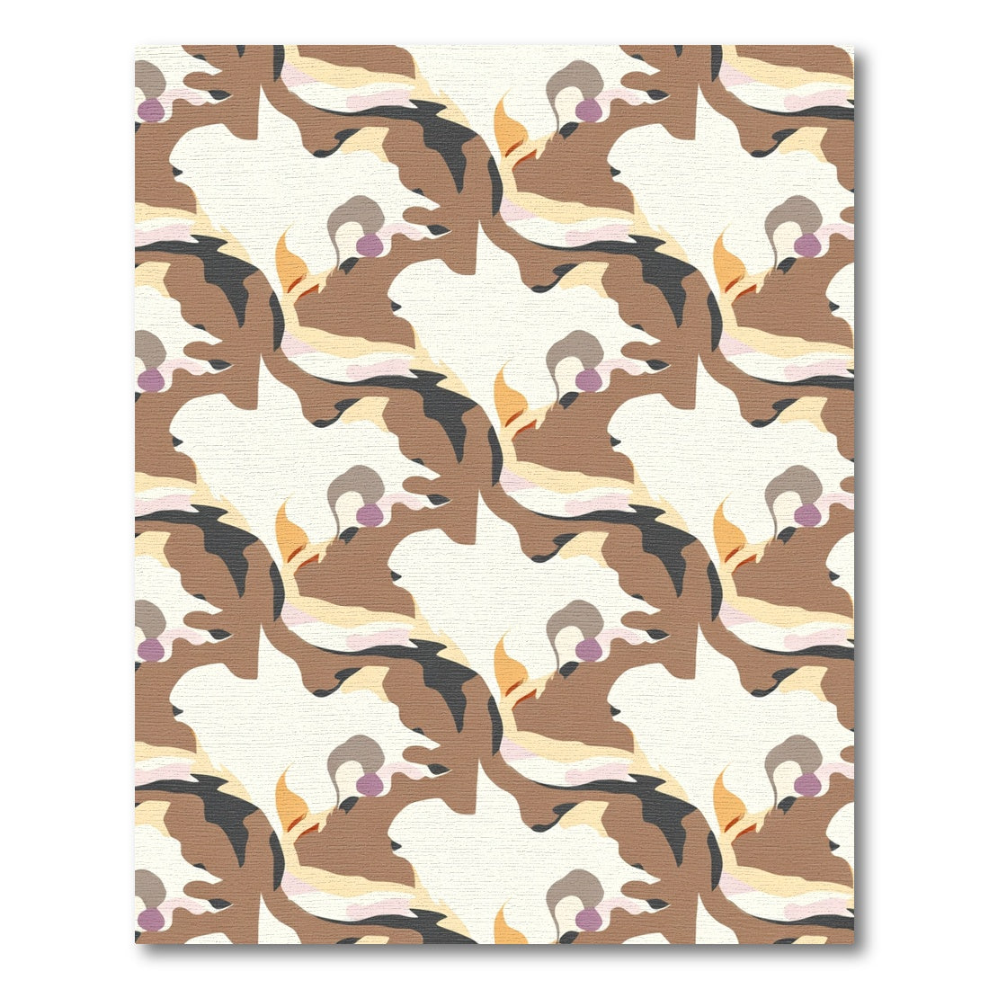 Earthy Tones Abstract Organic Flow Rug