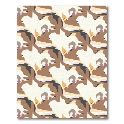 Earthy Tones Abstract Organic Flow Rug