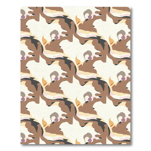 Earthy Tones Abstract Organic Flow Rug