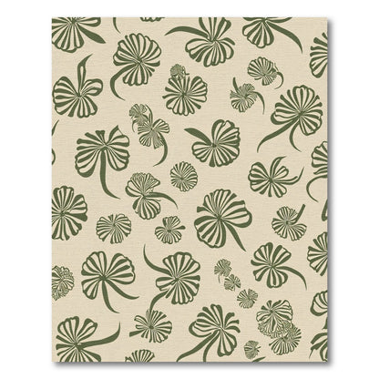 Olive Ginkgo Leaf Medley Rug