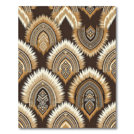 Earthy Tone Tribal Arch Rug