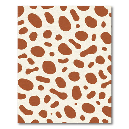 Brown Polka Dot Spotty Texture Rug