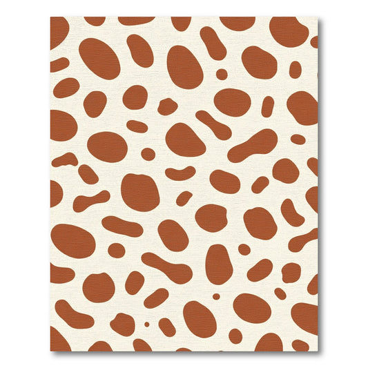 Brown Polka Dot Spotty Texture Rug