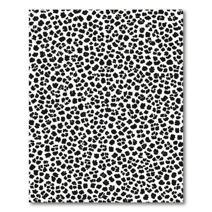 Classic Black White Animal Spot Rug